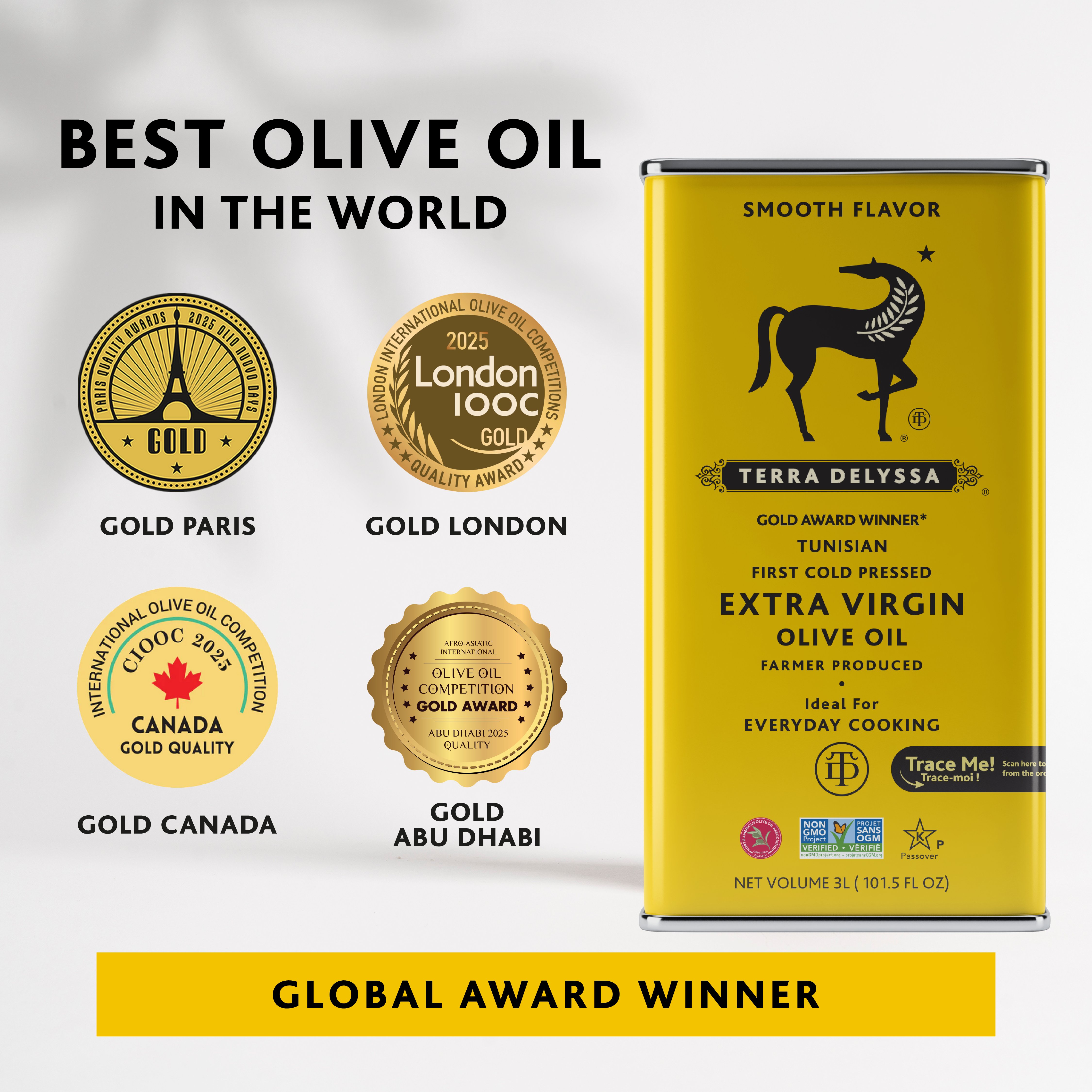 Terra Delyssa Extra Virgin Olive Oil Tin - Shop Oils at H-E-B
