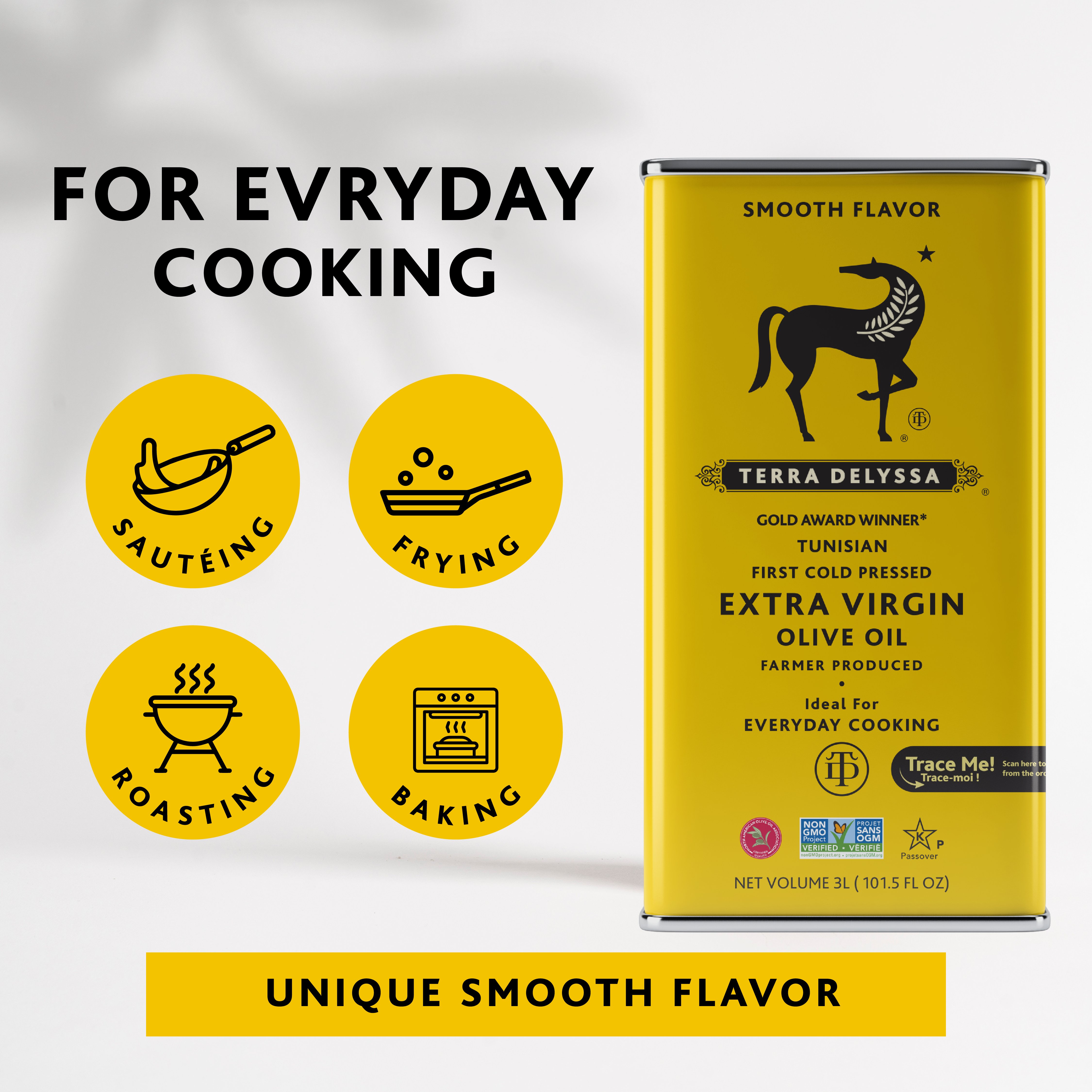 Terra Delyssa Extra Virgin Olive Oil Tin - Shop Oils at H-E-B