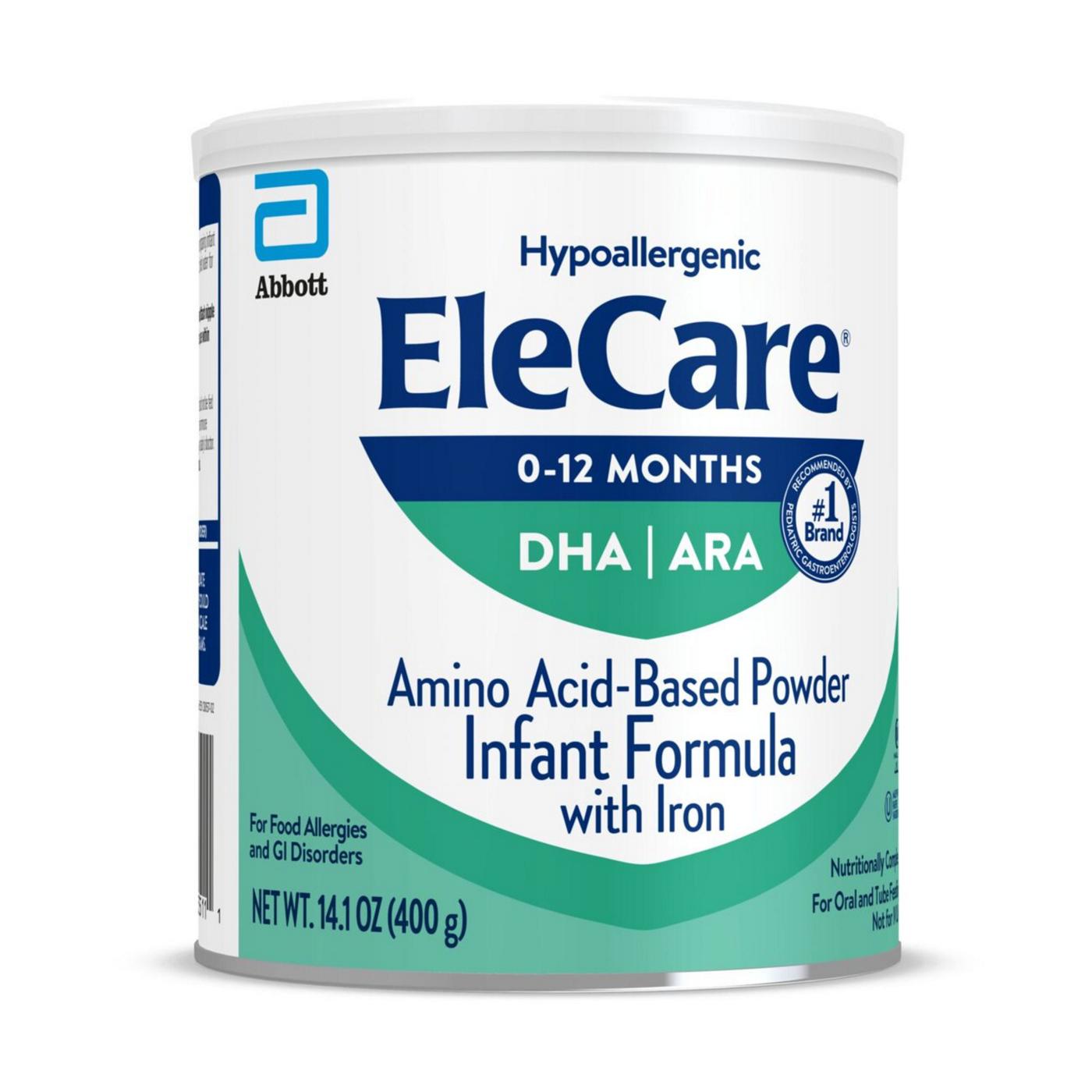 EleCare Hypoallergenic Amino AcidBased Infant Formula Shop Formula