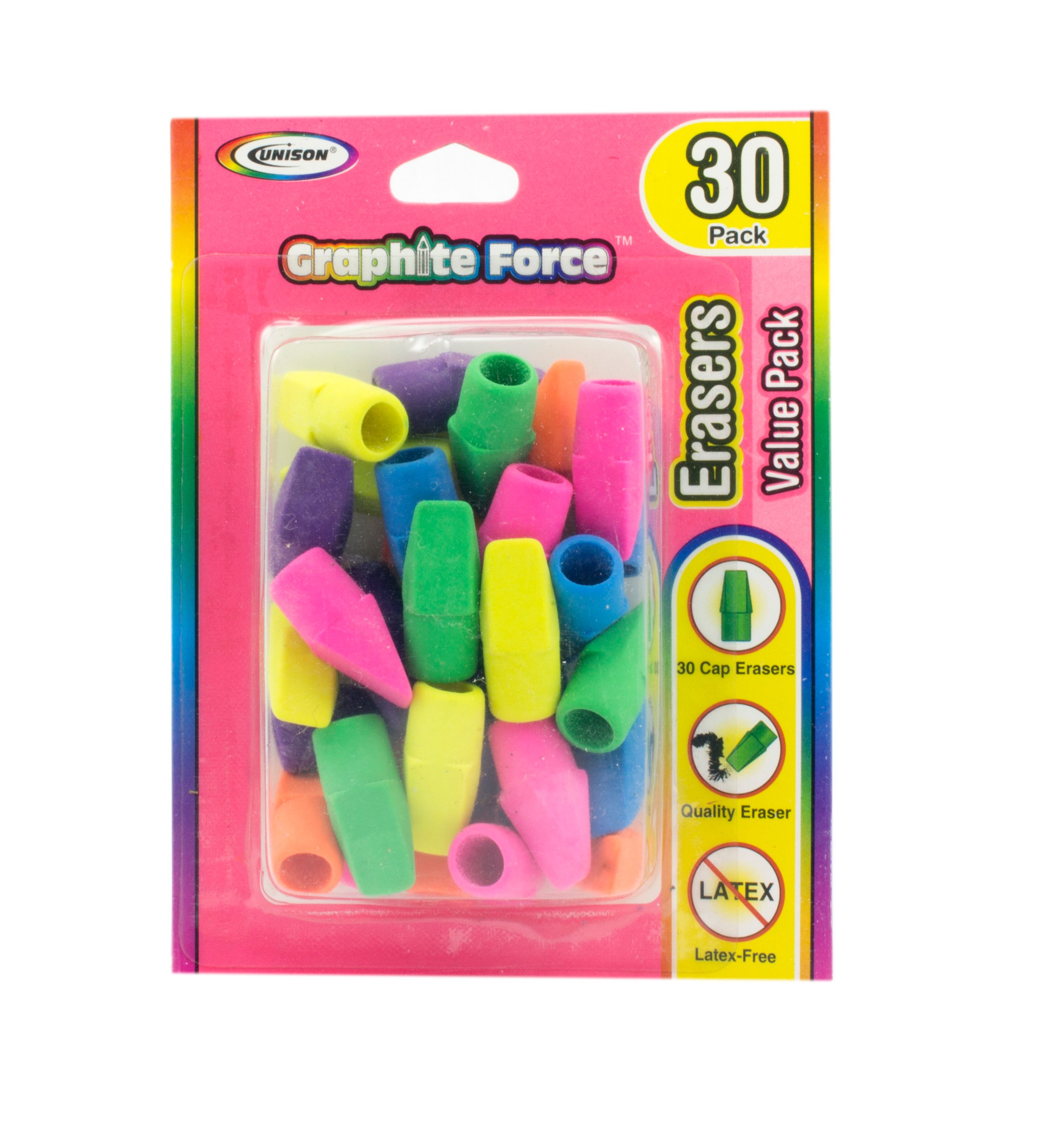 H-E-B Pencil Eraser Caps - Assorted Colors - Shop Erasers & Ink