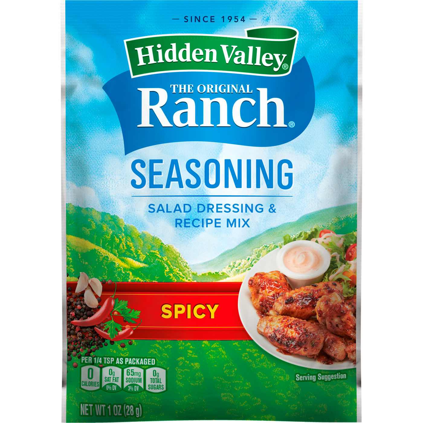 Hidden Valley Spicy Ranch Salad Dressing & Seasoning Mix; image 1 of 4