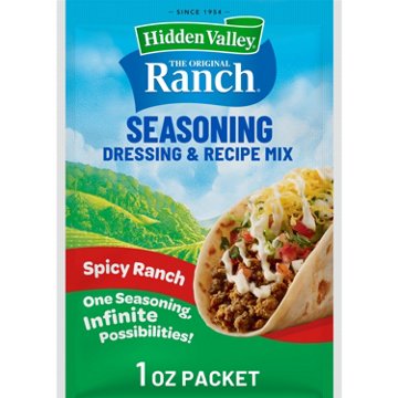 Hidden Valley Spicy Ranch Salad Dressing and Seasoning Mix Packet
