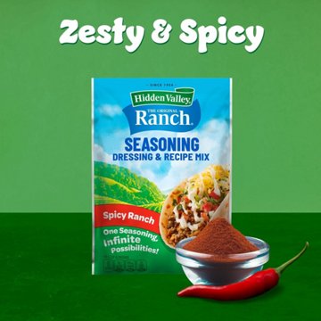 Hidden Valley Spicy Ranch Salad Dressing and Seasoning Mix Packet