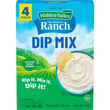 Hidden Valley Original Ranch Dips Mix, 4 pk