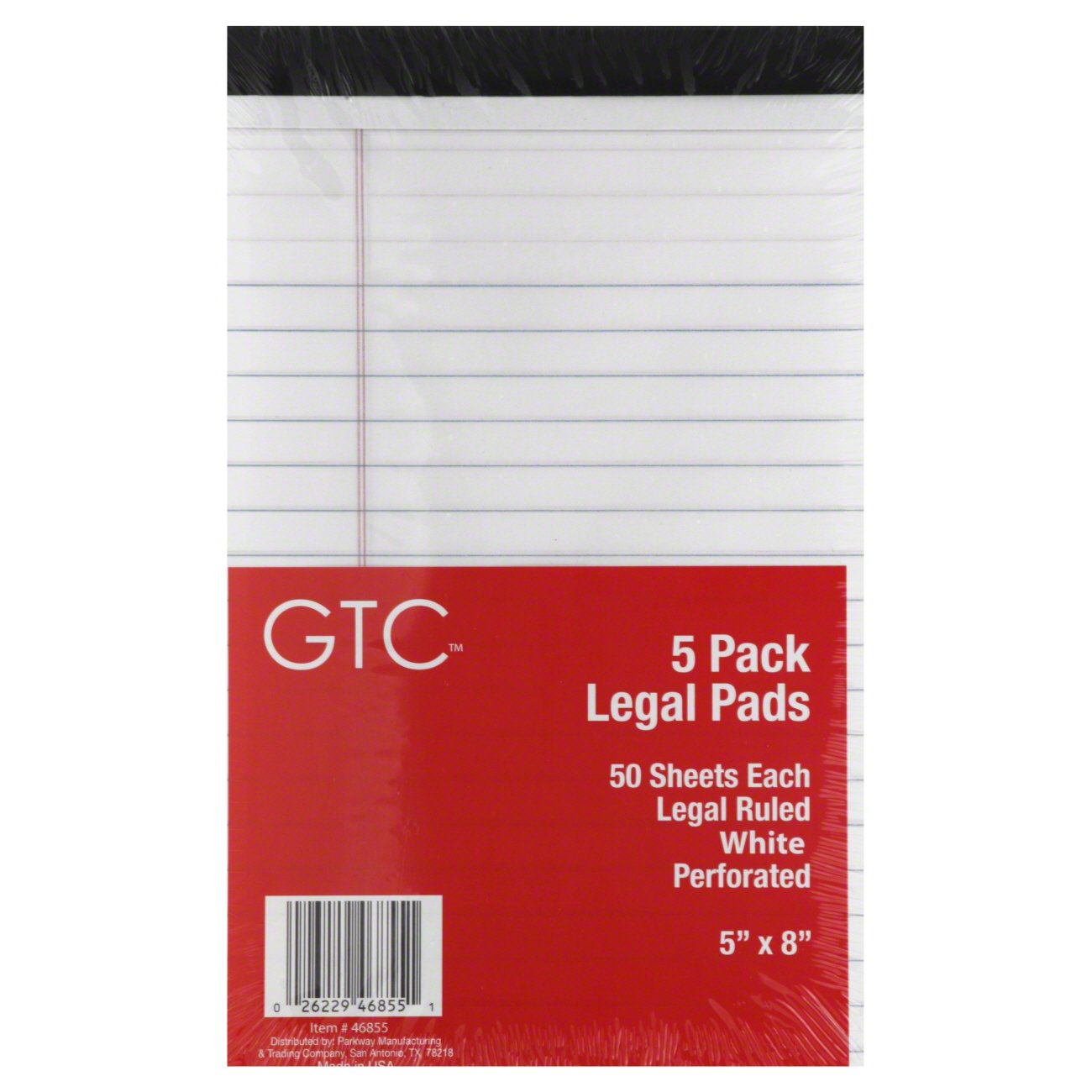 GTC White Legal Pads Legal Ruled 50 Sheets Shop Notebooks at HEB
