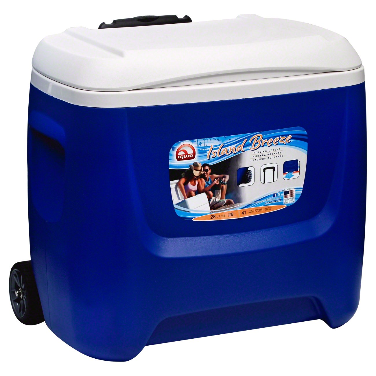 Igloo 28 QT Island Breeze Cooler with Rollers Shop Coolers & ice