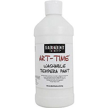 Sargent Art White Art Time Washable Tempera Paint - Shop Paint & Paint  Brushes at H-E-B