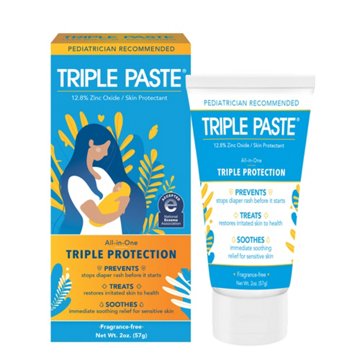 Triple Paste Medicated Diaper Rash Ointment with Zinc Oxide, 2 oz