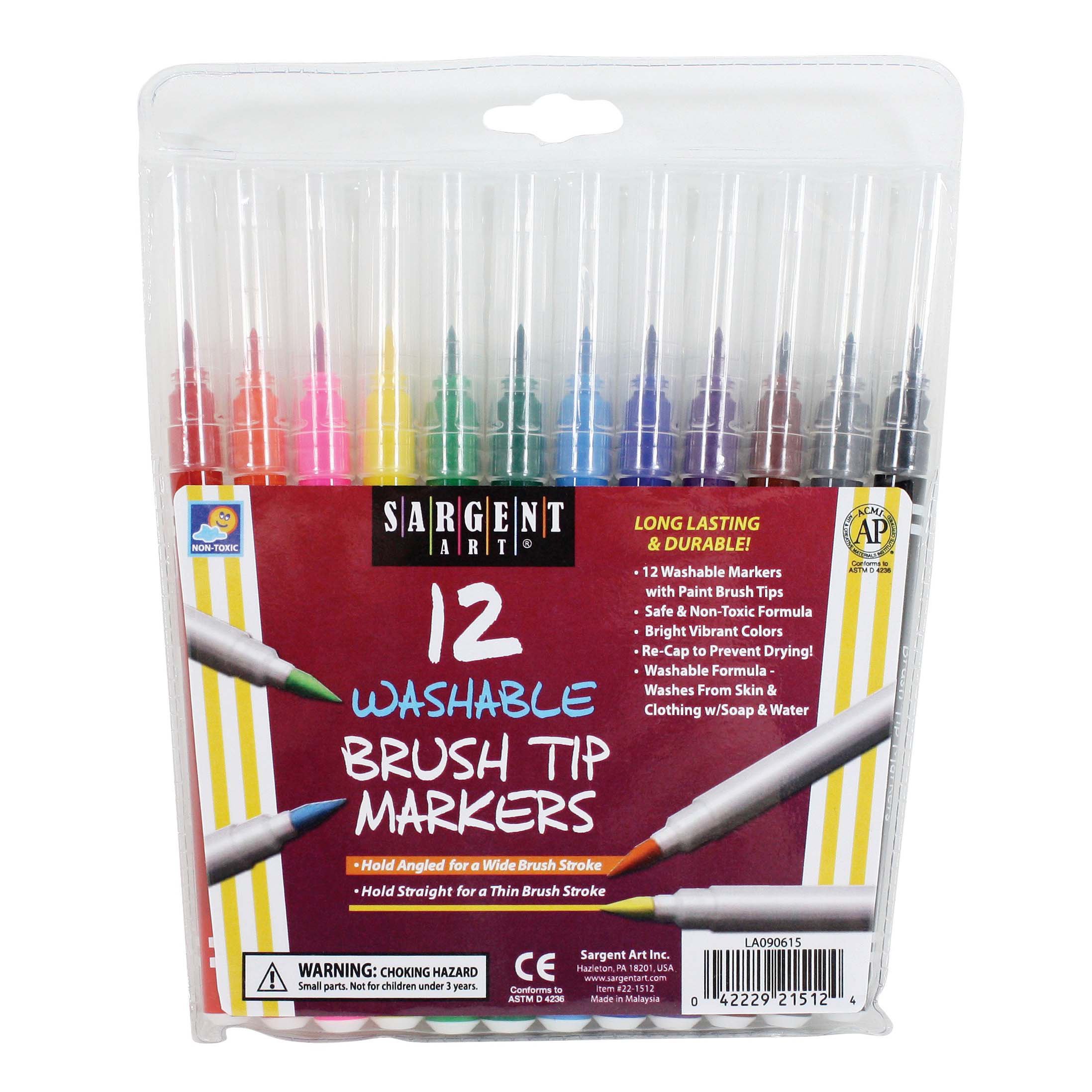 Sargent Art Brush Tip Washable Markers - Shop Markers at H-E-B