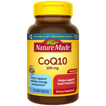 Nature Made CoQ10 100 mg Liquid Softgels Value Size, 72 ct