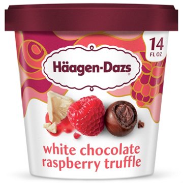 Häagen-Dazs White Chocolate Raspberry Truffle Ice Cream