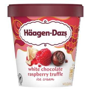 Häagen-Dazs White Chocolate Raspberry Truffle Ice Cream