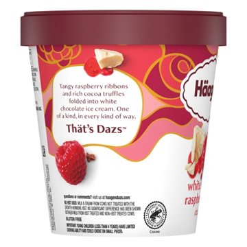 Häagen-Dazs White Chocolate Raspberry Truffle Ice Cream