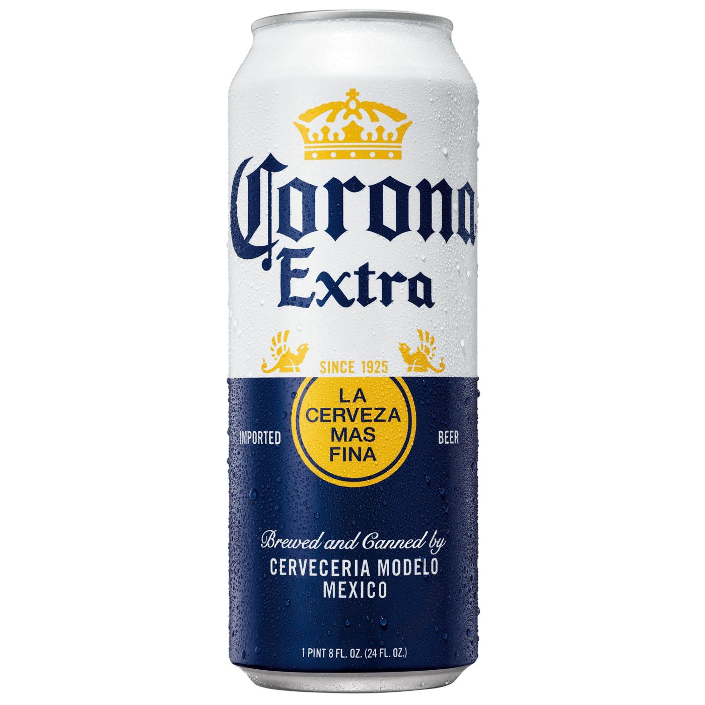 Corona Extra Mexican Lager Import Beer 24 oz Can; image 1 of 9