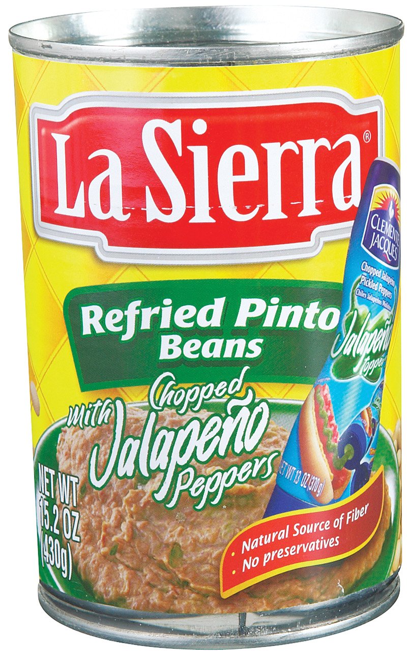 La Sierra Refried Pinto Beans with Chopped Jalapeno Peppers Shop