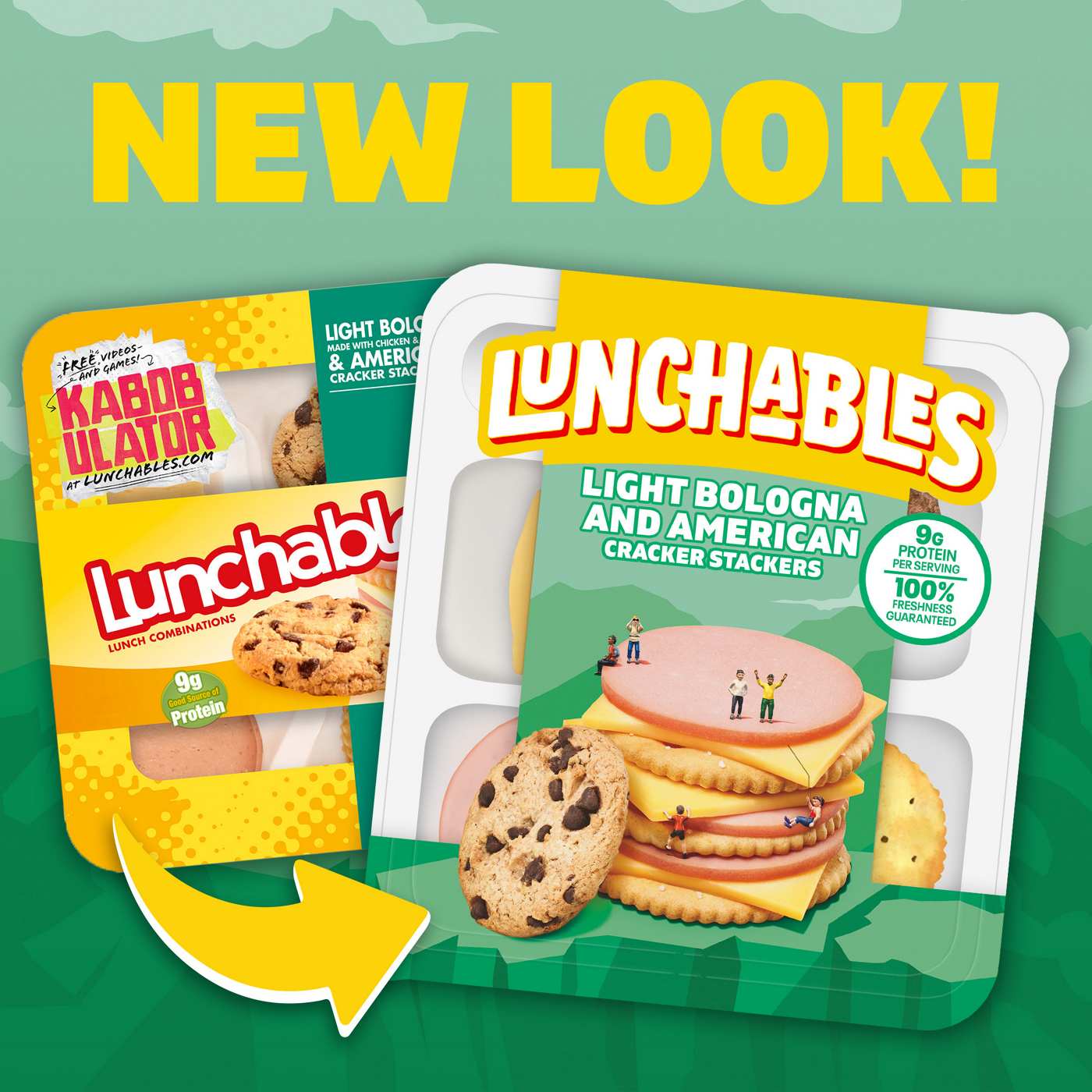 Lunchables Snack Kit - Light Bologna & American Cracker Stackers with Chocolate Chip Cookies; image 4 of 4
