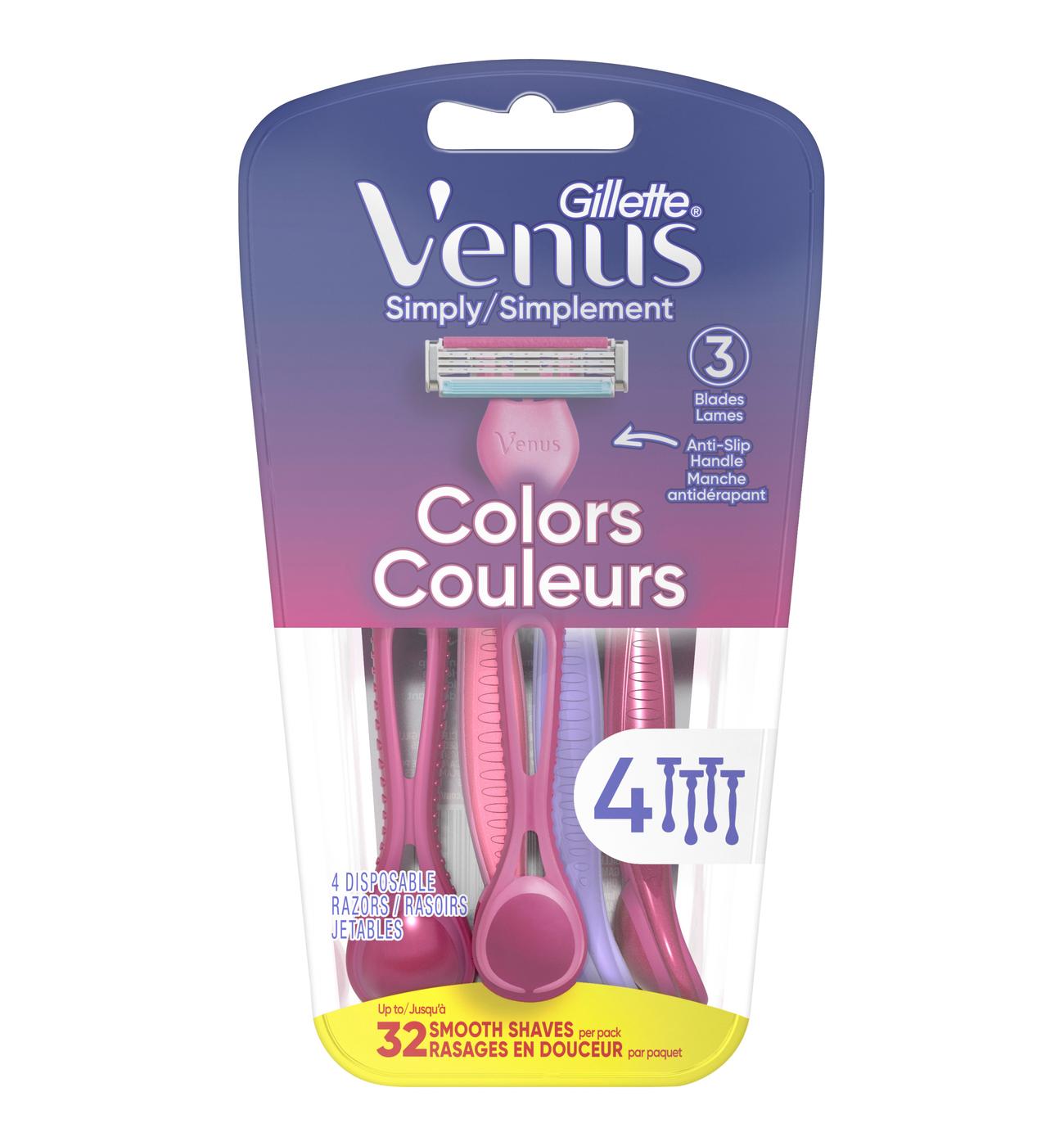 Gillette Venus 3 Simply Disposable Razors; image 1 of 5