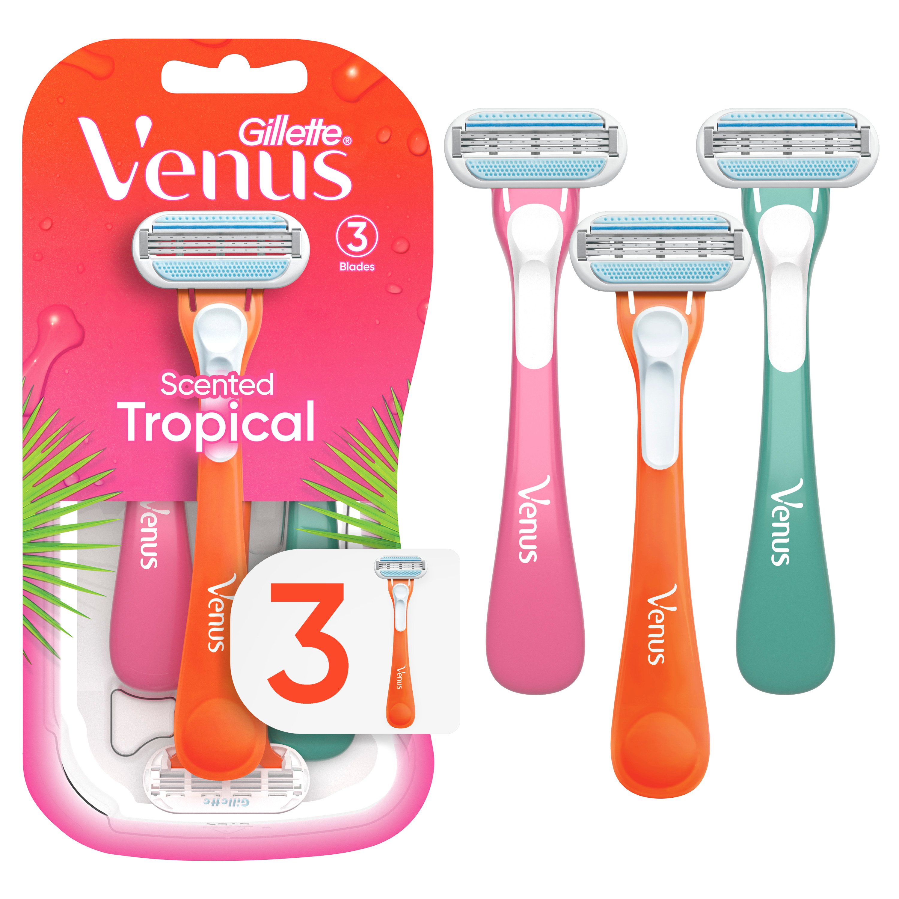 Gillette Venus Tropical Disposable Women's Razors Shop Shaving & Hair
