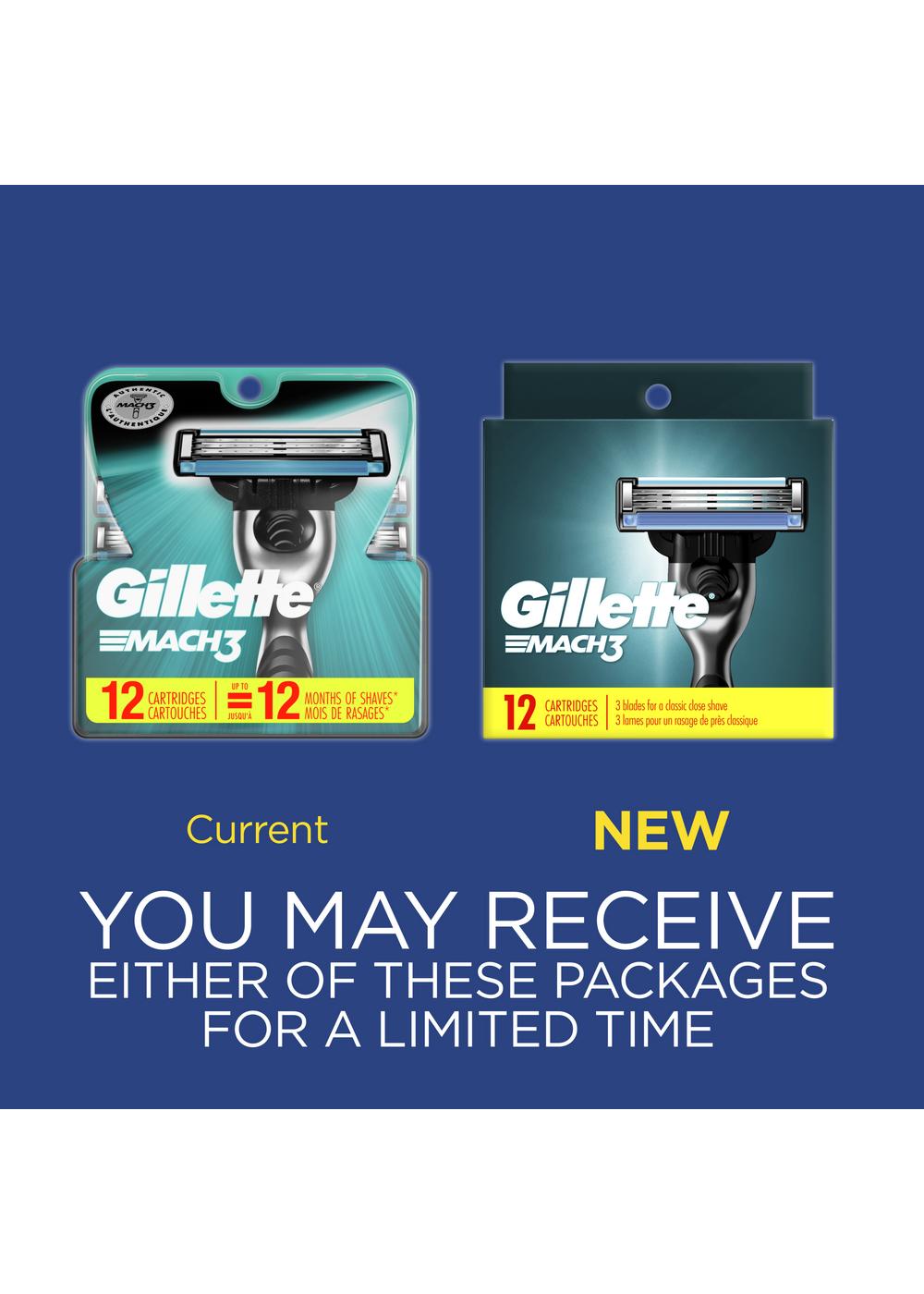Gillette Mach3 Razor Blade Refills; image 4 of 11