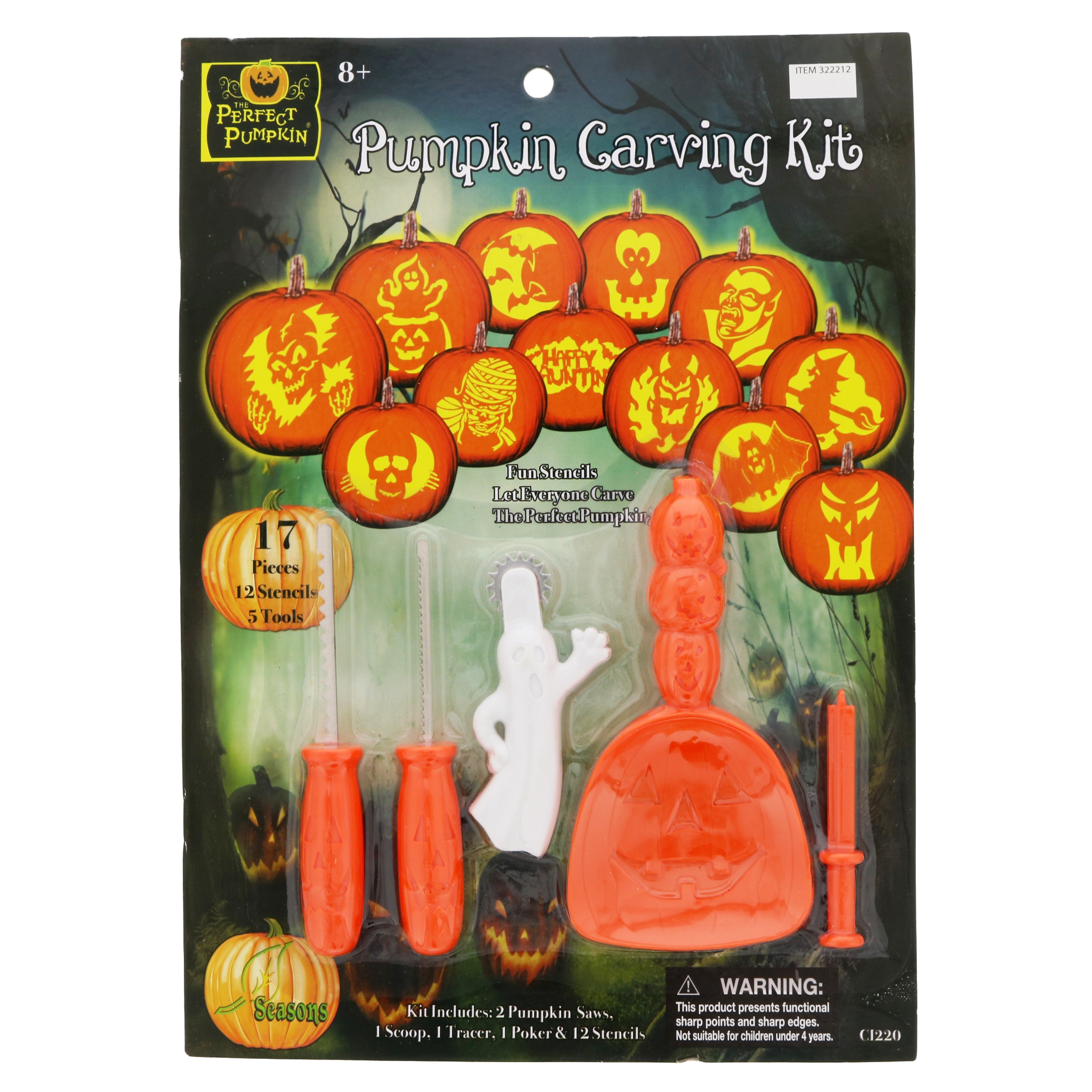 Seasons USA The Perfect Pumpkin Carving Kit Shop Seasonal decor at HEB