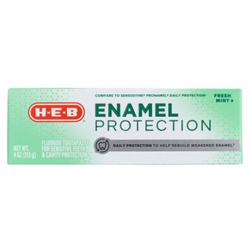 H-E-B Enamel Protection Fluoride Toothpaste - Fresh Mint