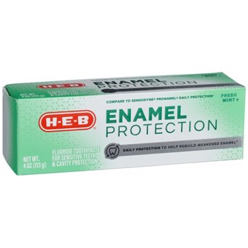 H-E-B Enamel Protection Fluoride Toothpaste - Fresh Mint