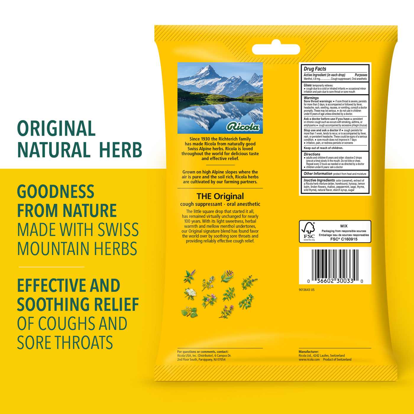 Ricola Cough Drops - Original Herb; image 8 of 8