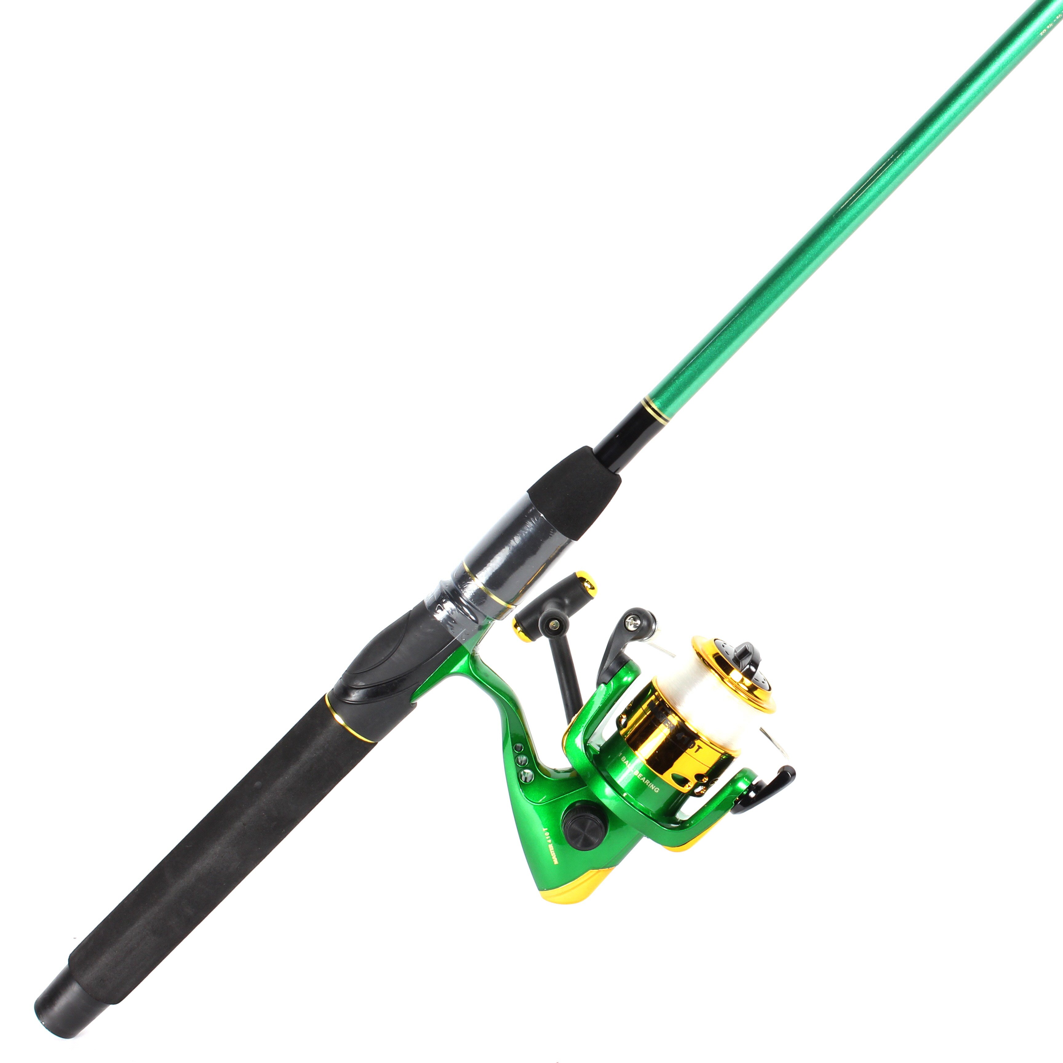Master 6' 6'' Spectra Green 2 Piece Spinning Combo Rod