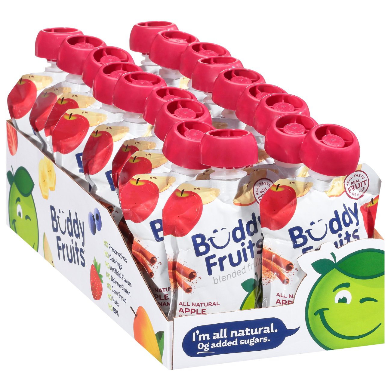 Buddy Fruits Pure Blended Fruit Apple Cinnamon - Shop Toddler Food At H-E-B