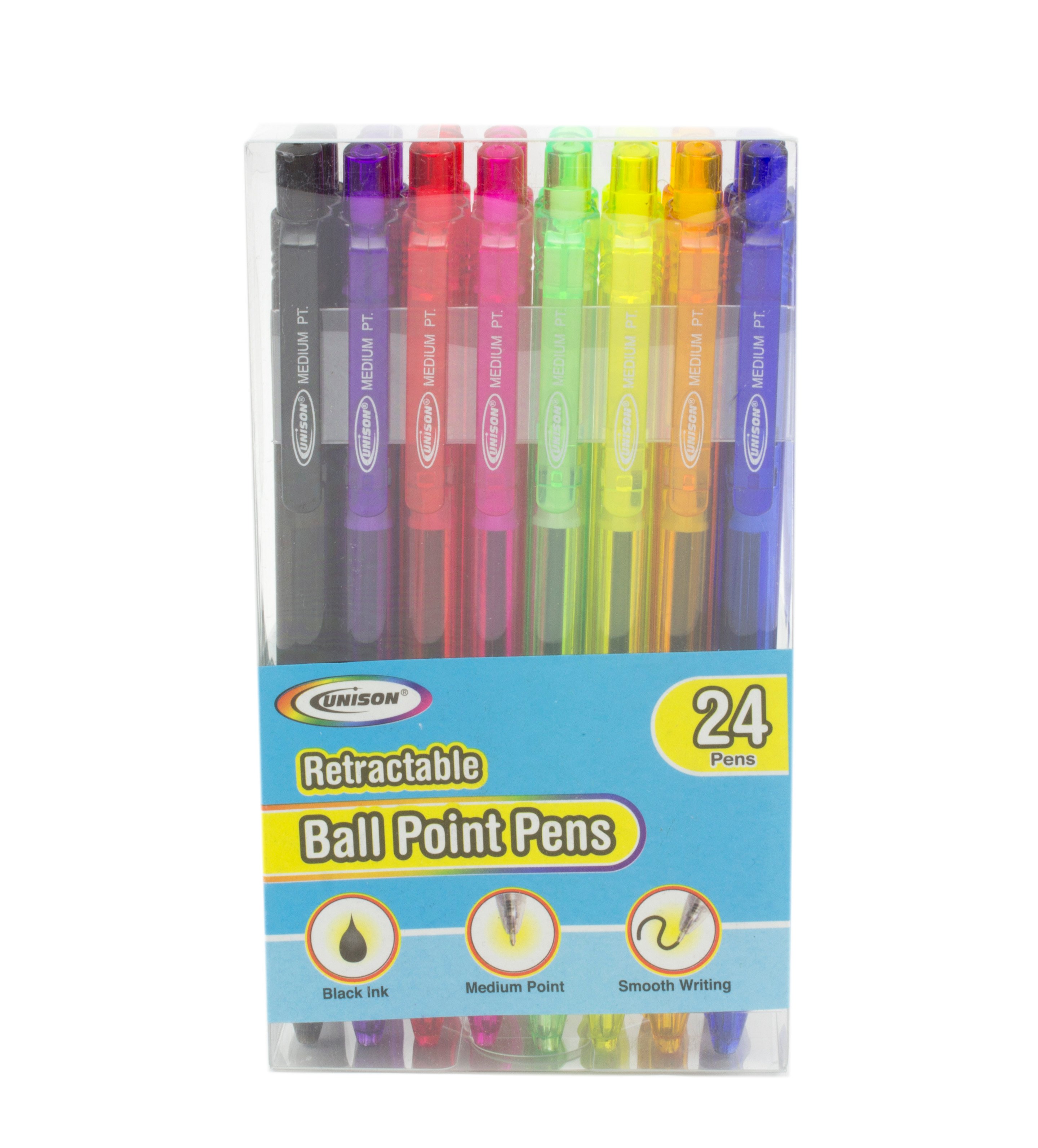 unison-black-ink-retractable-ballpoint-pen-shop-pens-at-h-e-b