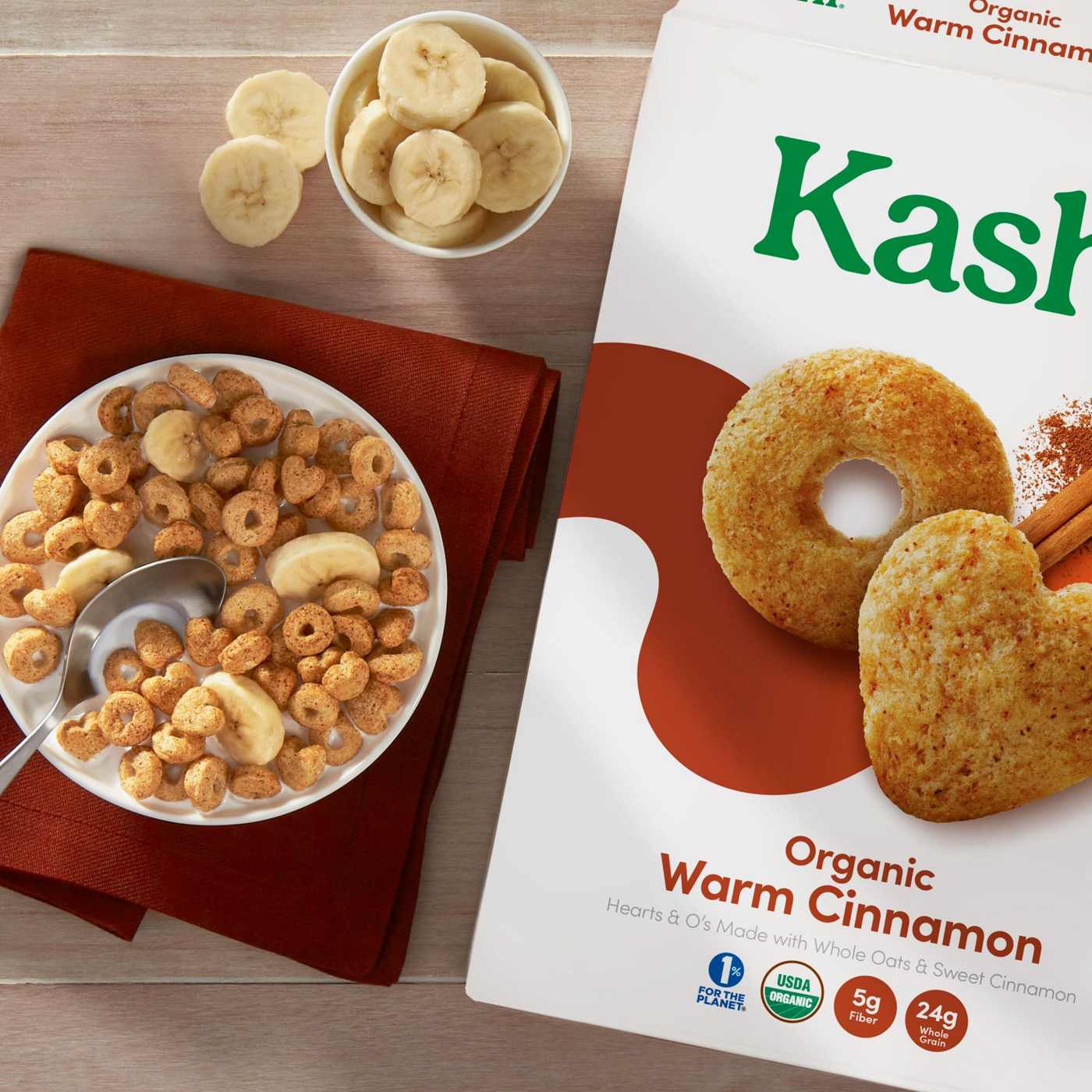 Kashi Warm Cinnamon Organic Breakfast Cereal Shop Cereal at HEB