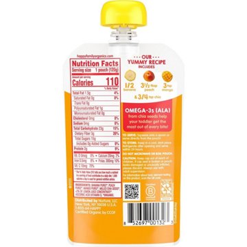 Happy Tot Organics Superfoods Stage 4 Organic Bananas Baby Food Pouch