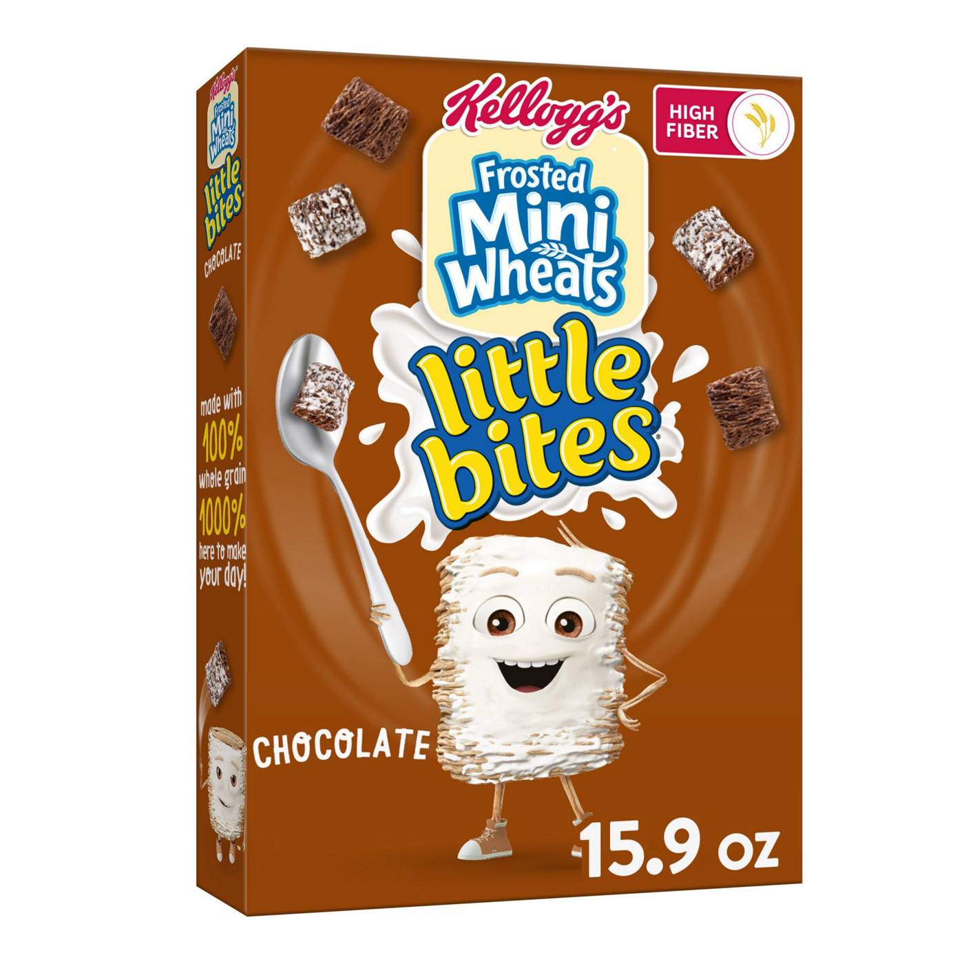 Kellogg's Frosted Mini-Wheats Little Bites Chocolate Cold Breakfast Cereal; image 1 of 5