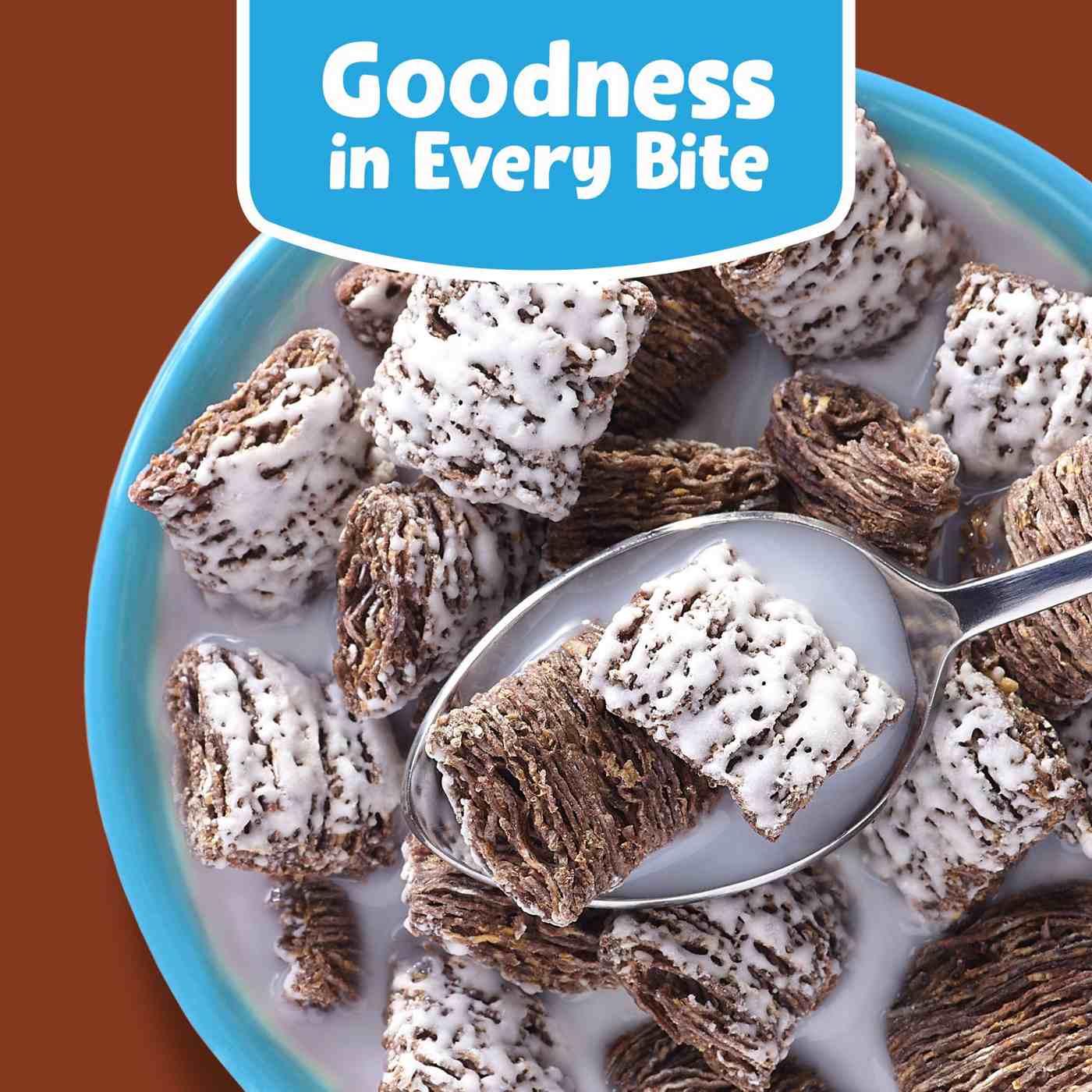Kellogg's Frosted Mini-Wheats Little Bites Chocolate Cold Breakfast Cereal; image 3 of 5