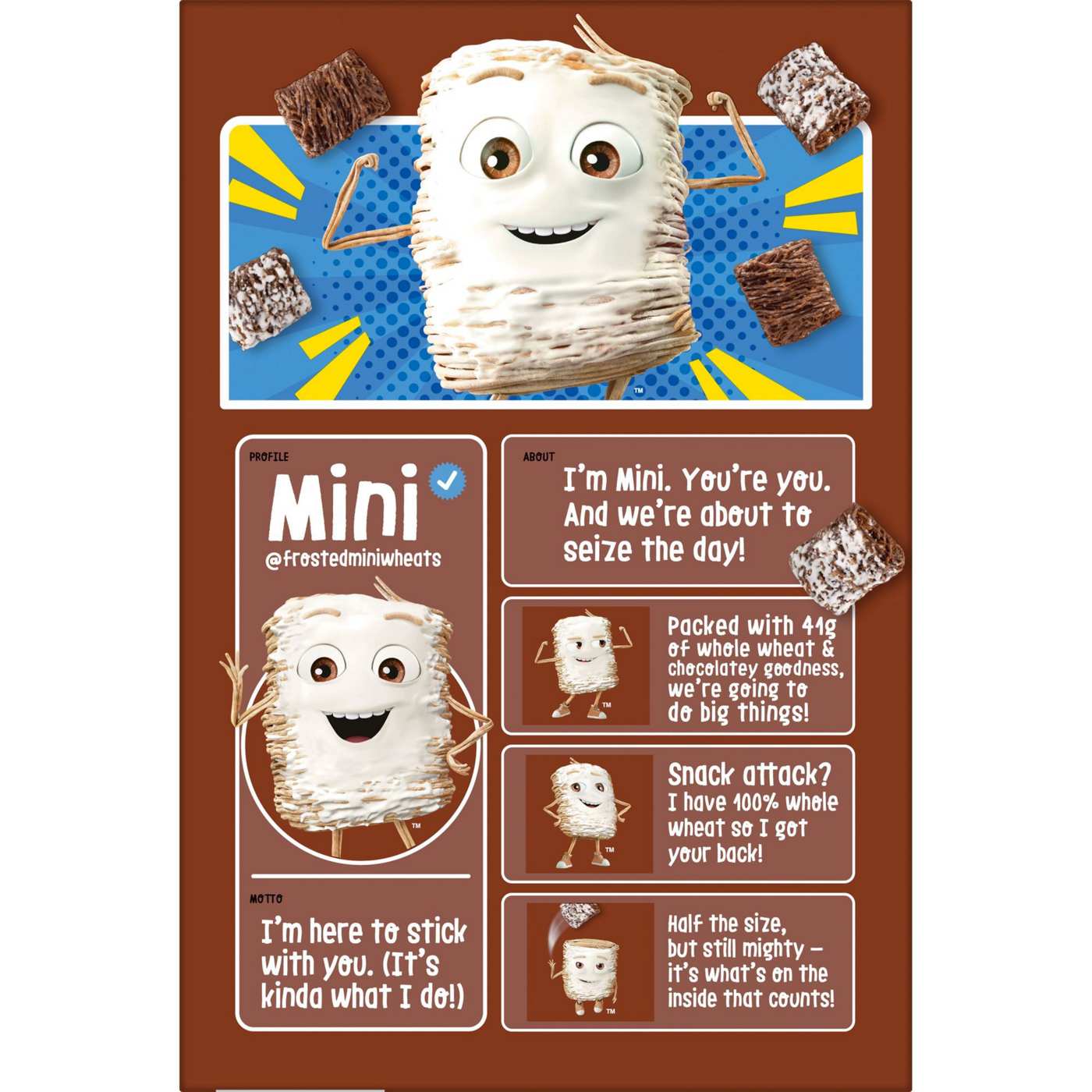 Kellogg's Frosted Mini-Wheats Little Bites Chocolate Cold Breakfast Cereal; image 5 of 5