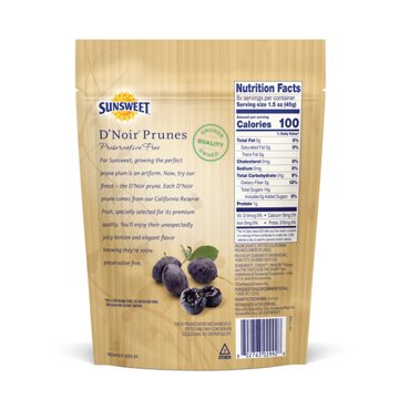 Sunsweet D'Noir Pitted Prunes, 8 oz