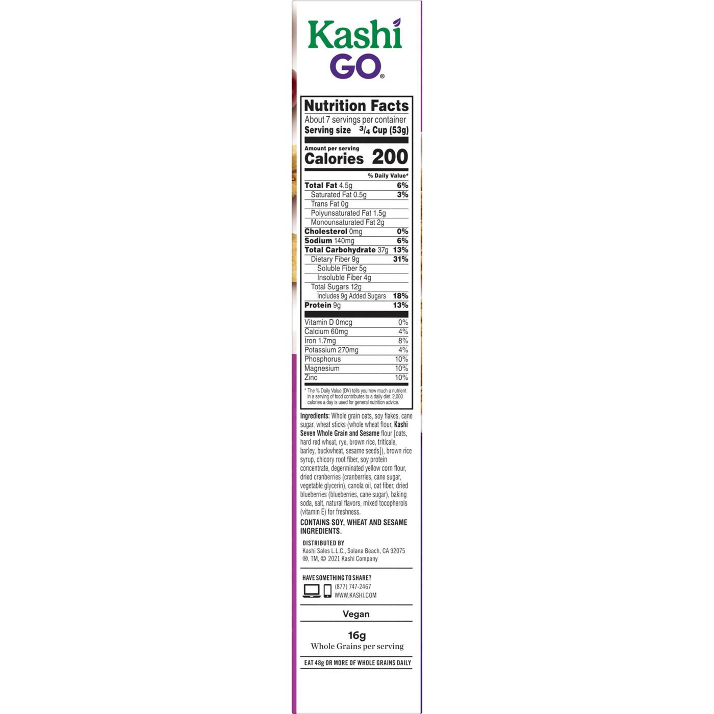 Kashi GO Toasted Berry Crisp Breakfast Cereal; image 5 of 8