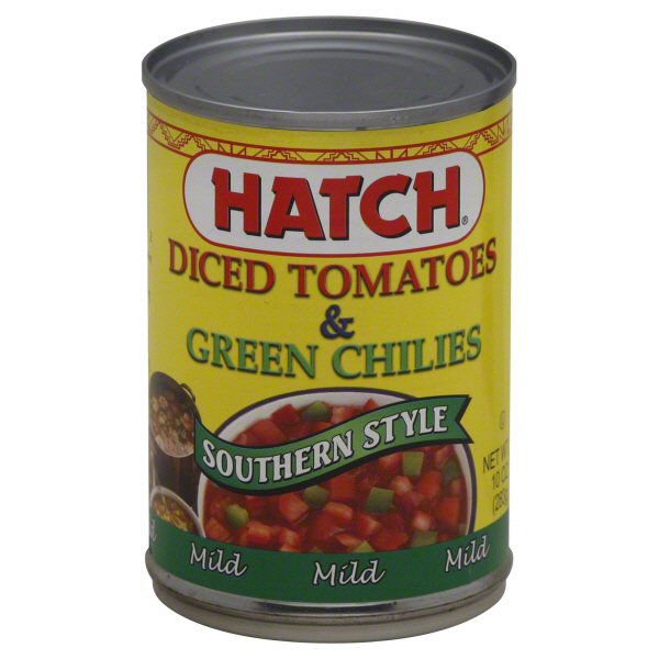 Hatch Southern Style Diced Tomatoes and Green Chilies Mild Shop