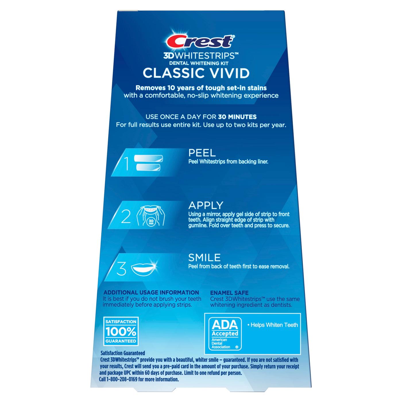Crest 3DWhitestrips Dental Whitening Kit - Classic Vivid; image 2 of 7