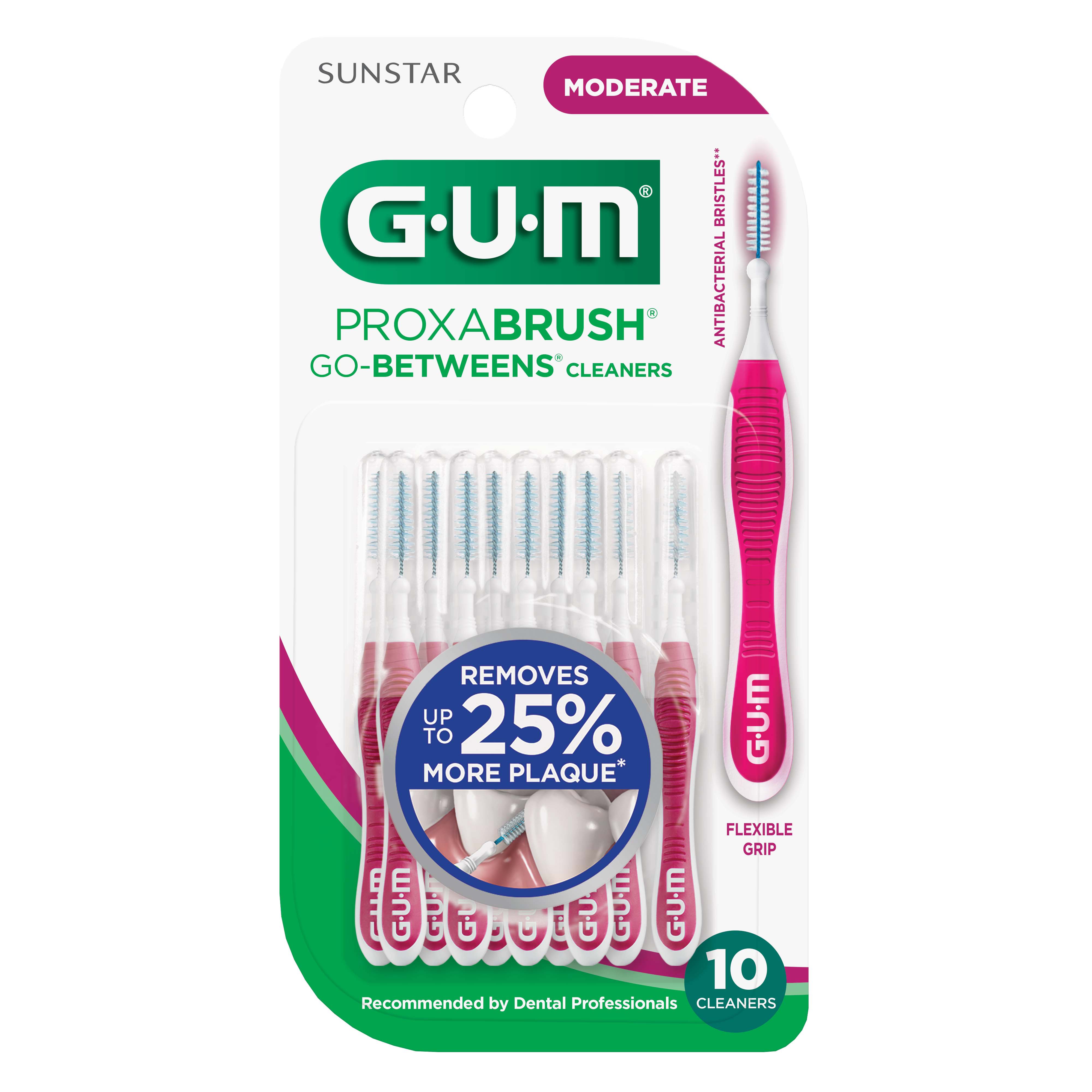 GUM Proxabrush GoBetweens Cleaners Moderate Shop Floss at HEB