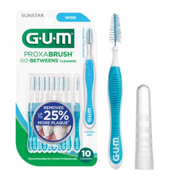 GUM Proxabrush Go-Betweens Wide Cleaners