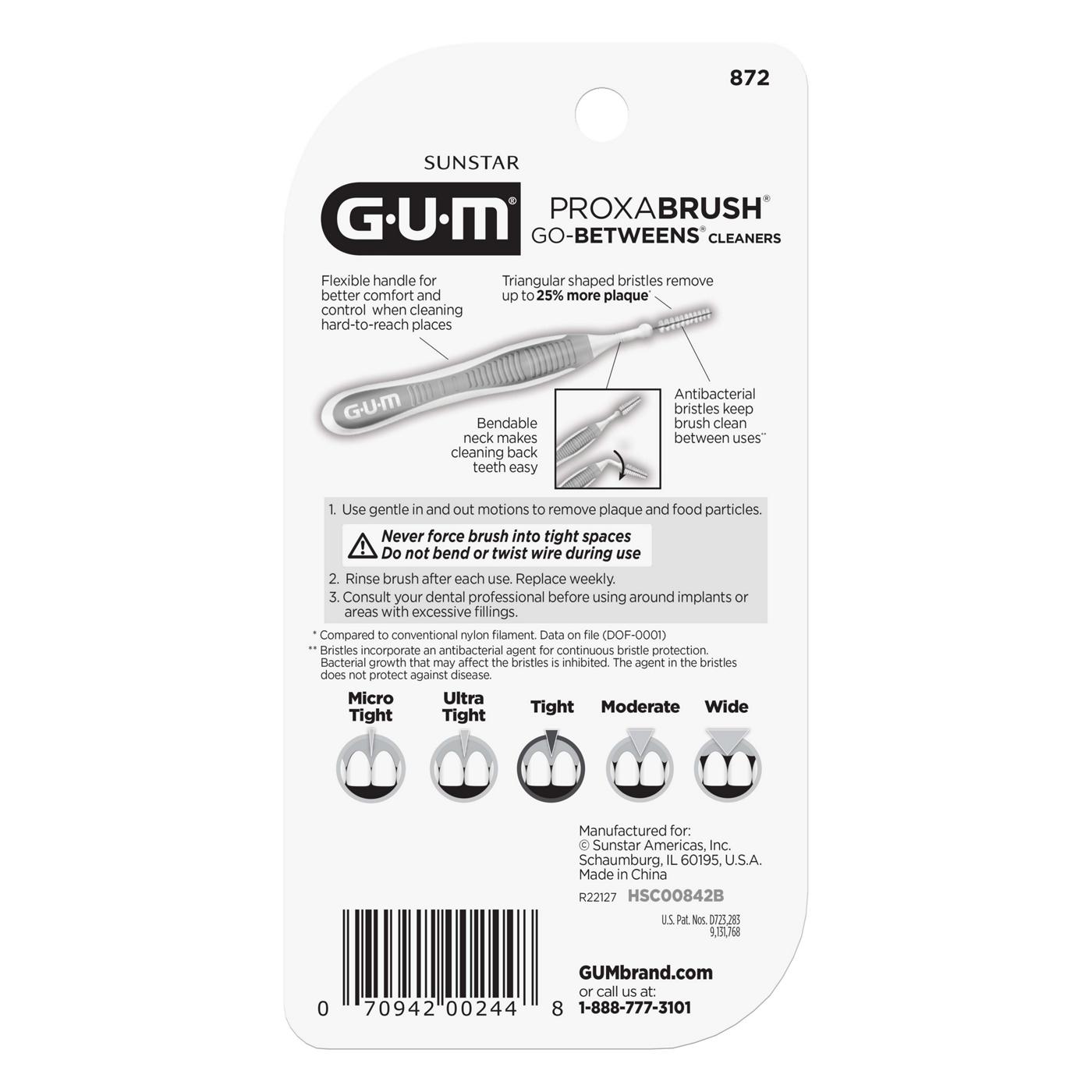 GUM Proxabrush Go-Betweens Cleaners - Tight; image 2 of 2
