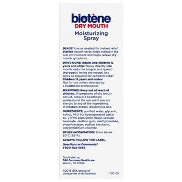 Biotene Moisturizing Dry Mouth Spray, Gentle Mint, 1.5 oz