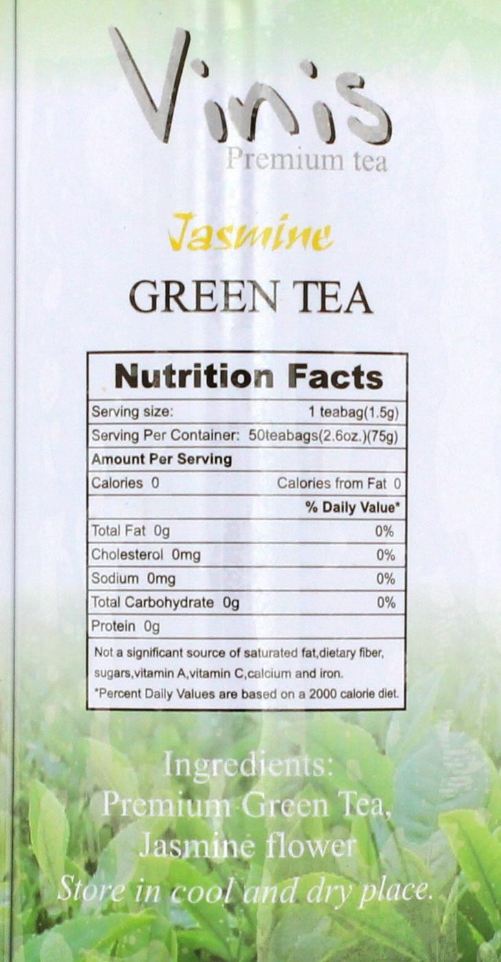 Vinis Jasmine Green Tea Bags Shop Tea at HEB