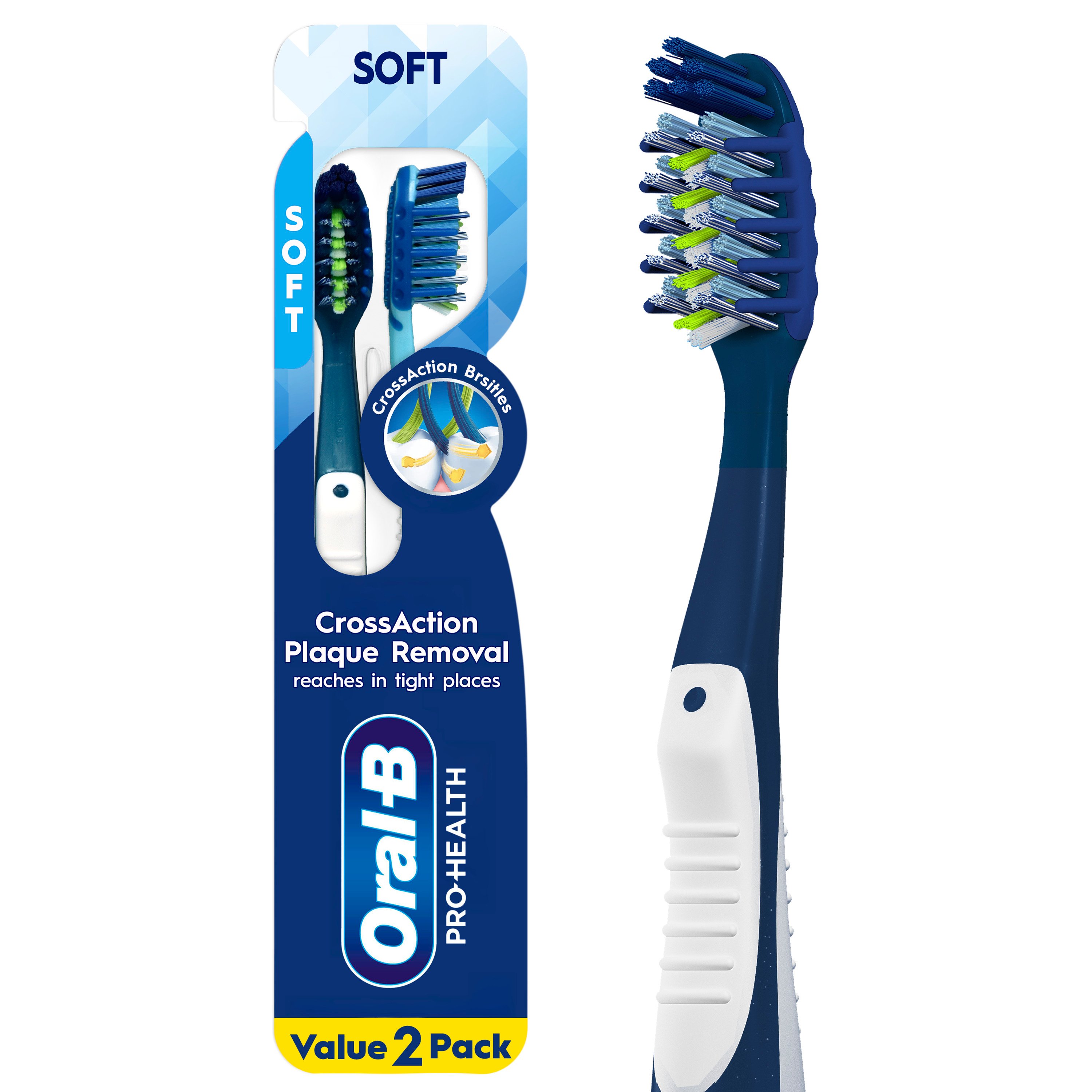 Oral-B Pro Clean Cross Action Toothbrushes, Deep Plaque Removal