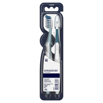 Oral-B Pro Clean Cross Action Toothbrushes, Deep Plaque Removal, Soft, 2 ct