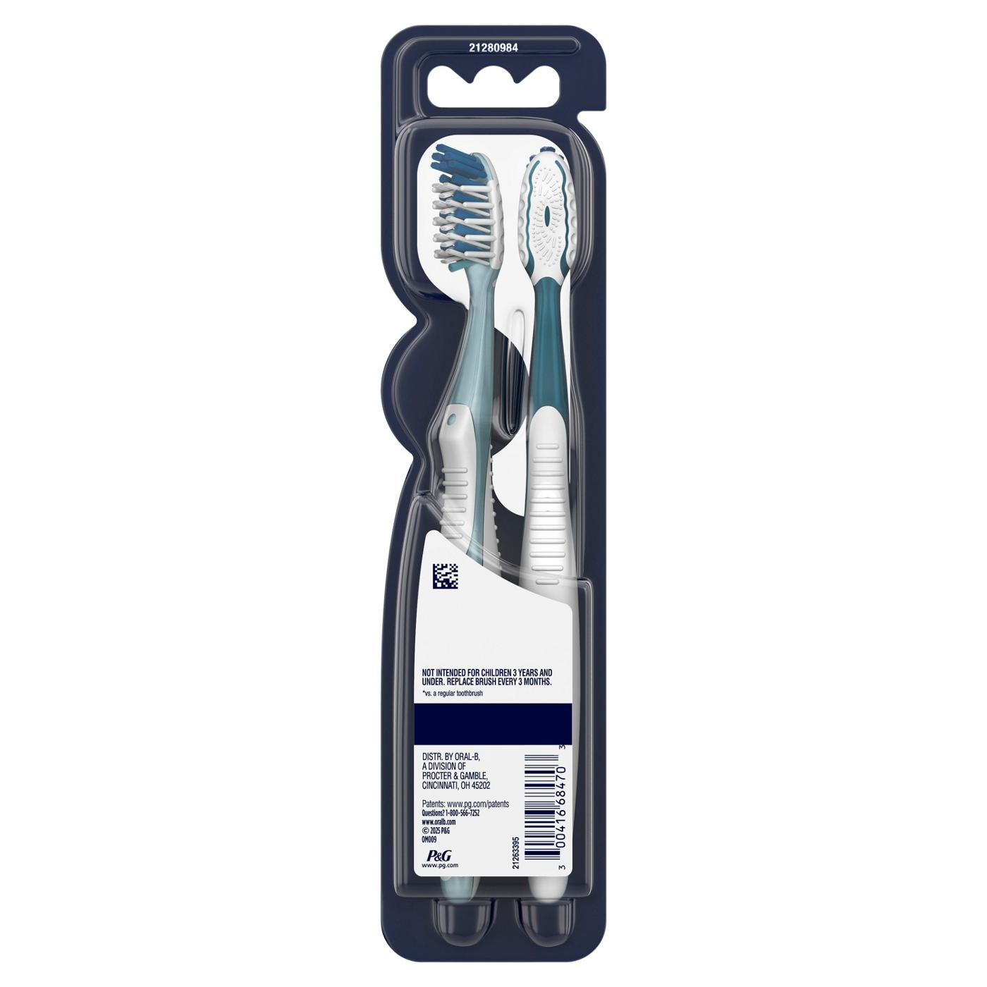 Oral-B Pro Clean Cross Action Toothbrushes - Deep Plaque Removal, Soft; image 7 of 10