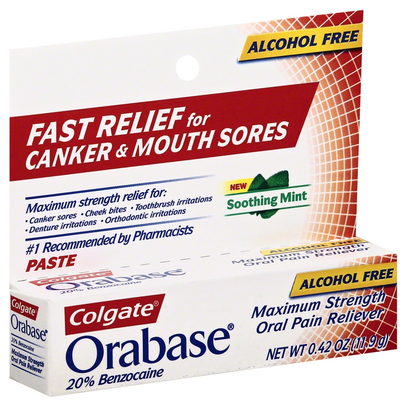 Colgate Orabase Maximum Strength Oral Pain Reliever Paste Value Pack ...