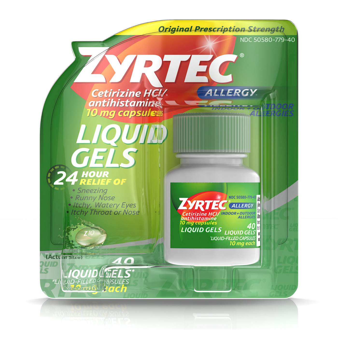 Zyrtec Allergy 24 Hour Relief Liquid Gels; image 2 of 6