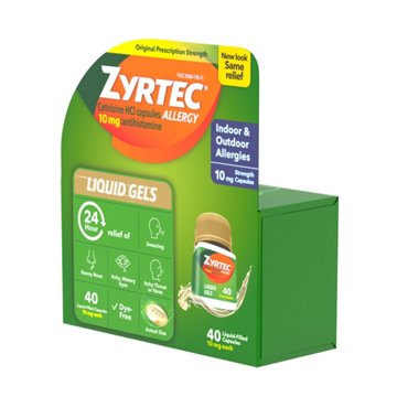Zyrtec 24 Hour Allergy Relief Antihistamine Capsules